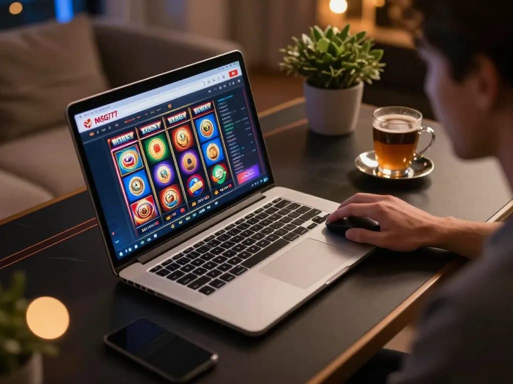 Play exciting games on the MSG777 platform with a cozy online gaming setup