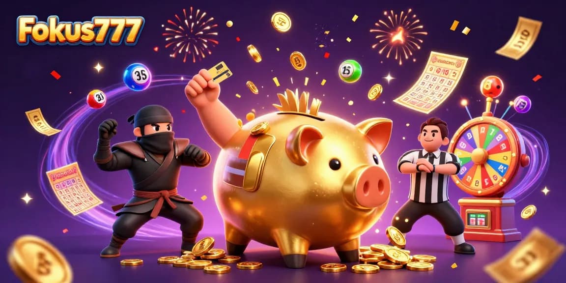 Engage with Fokus777 at the exciting online casino featuring dynamic lottery balls and vibrant winnings.