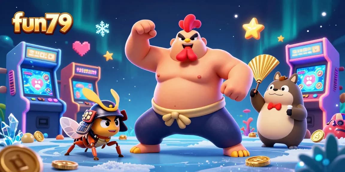 Experience fun79's fishing game universe in a vibrant 3D scene filled with action and excitement.