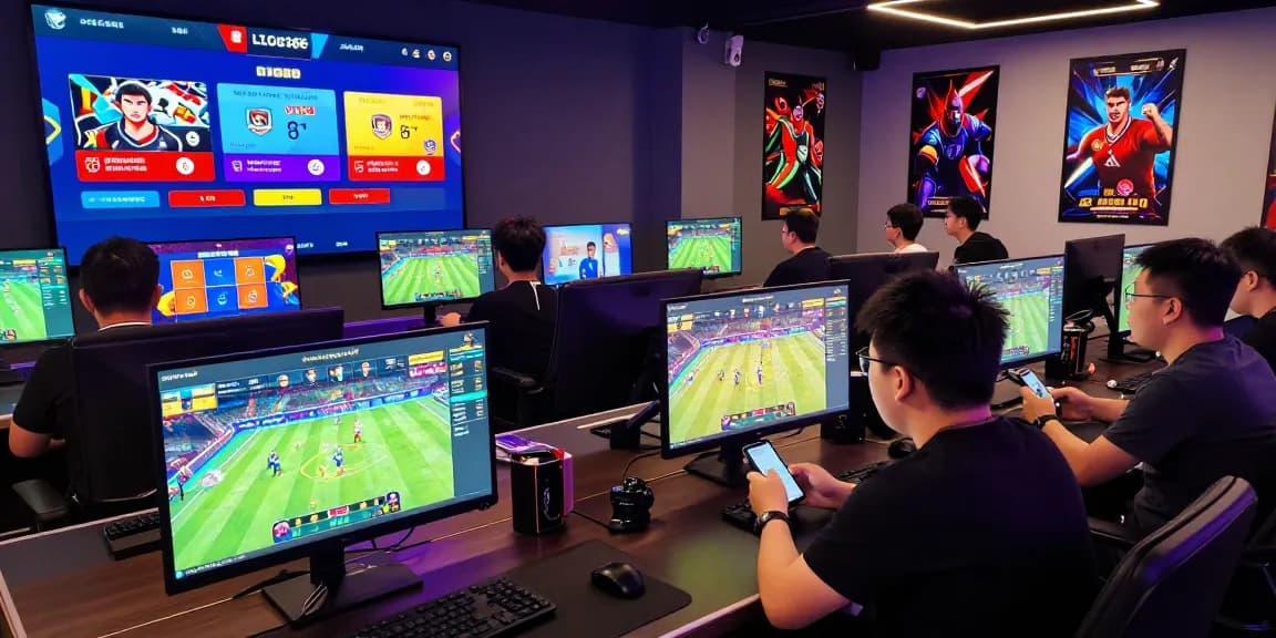 Engaging Lotus365 online gaming scene with players placing bets in a vibrant atmosphere.