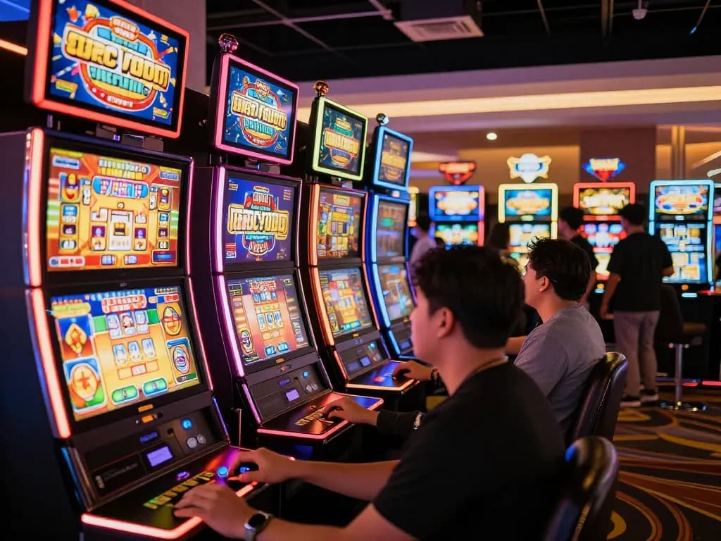 Players winning big on slot gacor machines in dynamic casino atmosphere