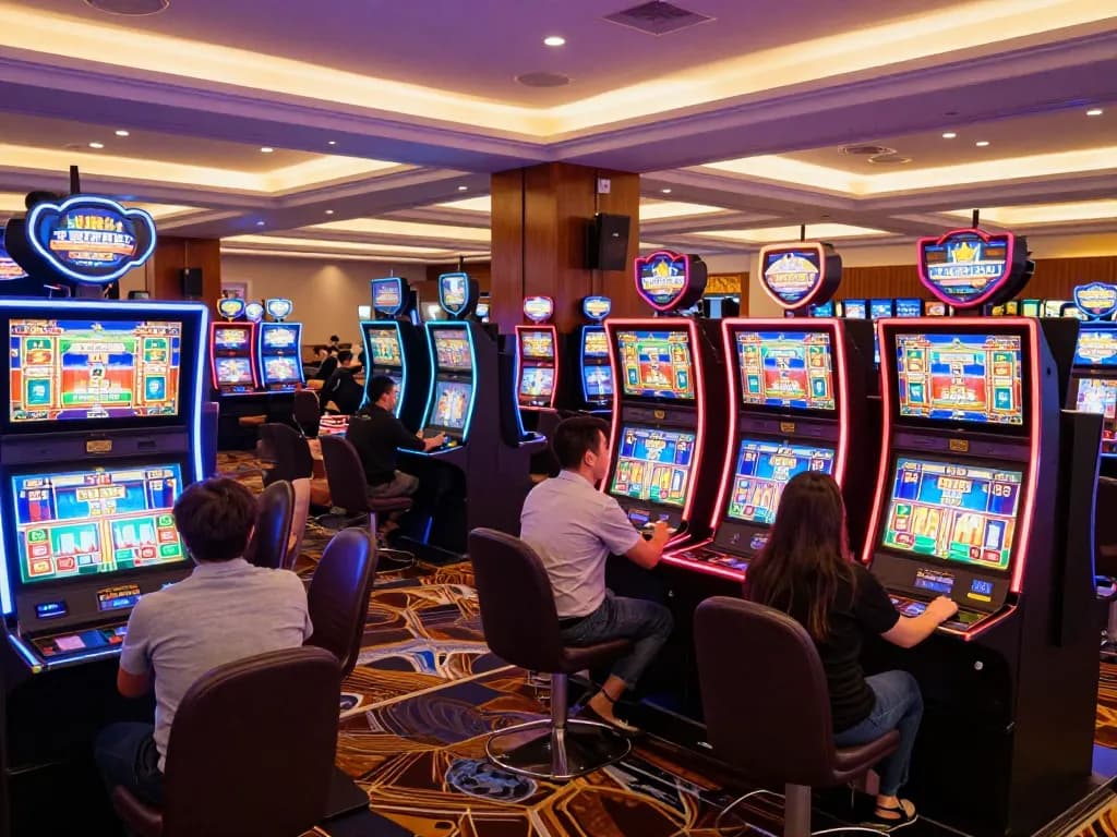 Experience the excitement of slot games at trang chủ ok365 with vibrant displays and engaged players