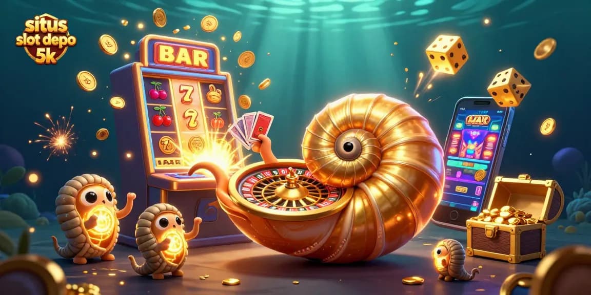 Experience the excitement of situs slot depo 5k with our dazzling jackpot scene and animated casino elements.