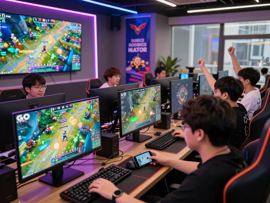 Exciting GO 88 gaming experience with players engaged in live gameplay in a vibrant, colorful environment.