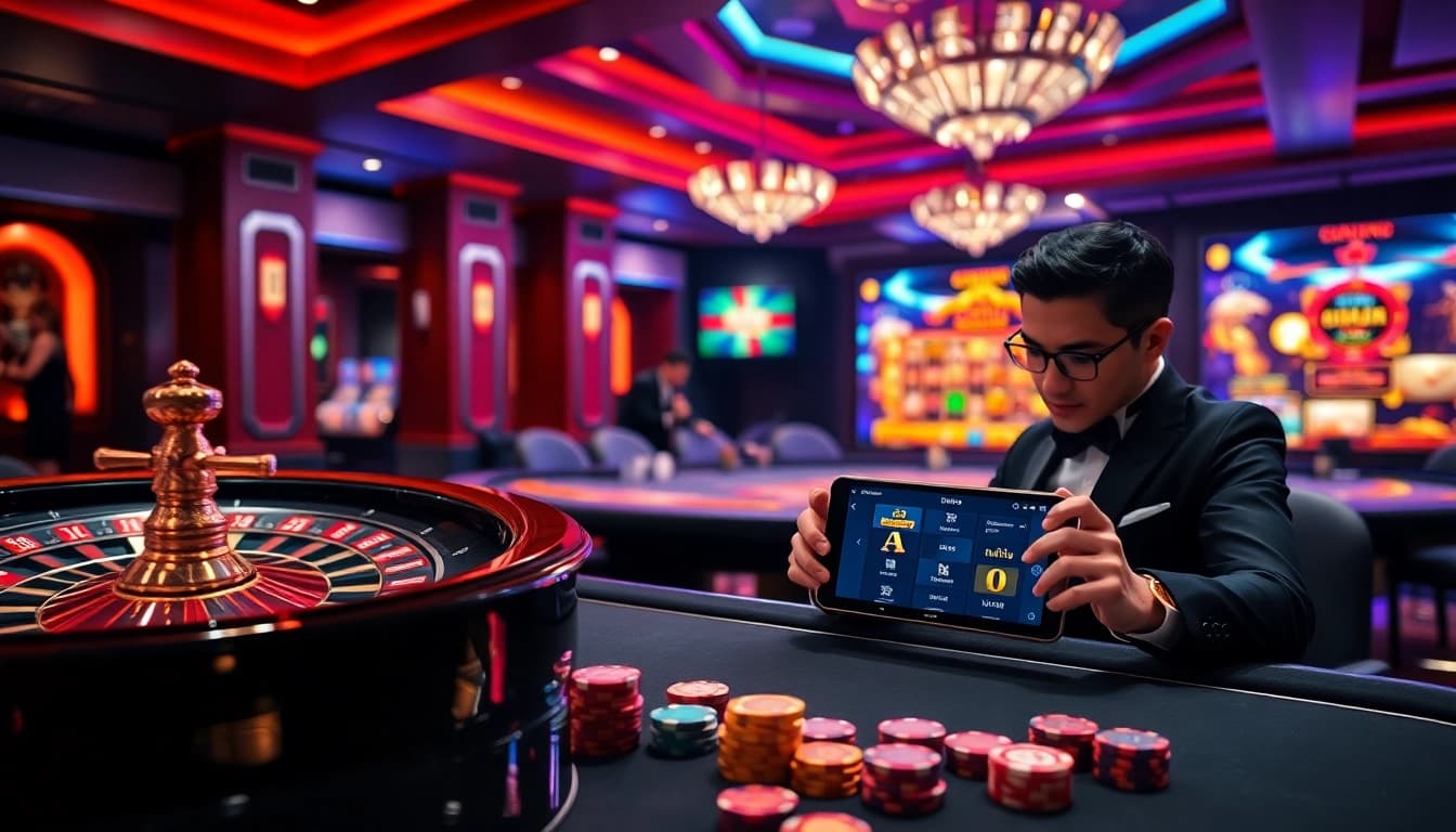 Engage in thrilling lô đề uy tín gameplay with vibrant casino tables and dynamic online interfaces.