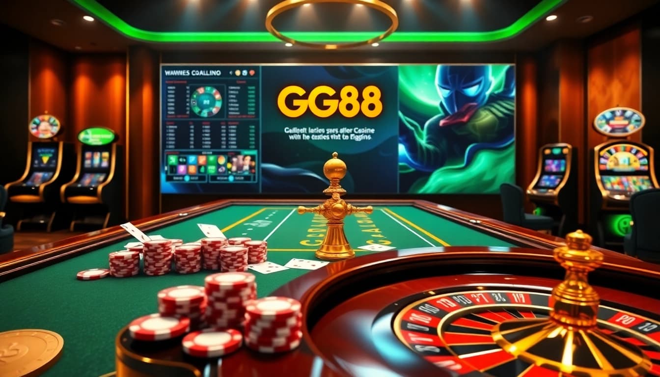Experience thrilling poker action at GG88 with sleek tables and vibrant betting options.