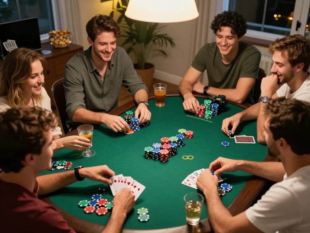 Toto8 link alternatif enhances your poker night fun with friends, showing engaging gameplay and strategic interaction.