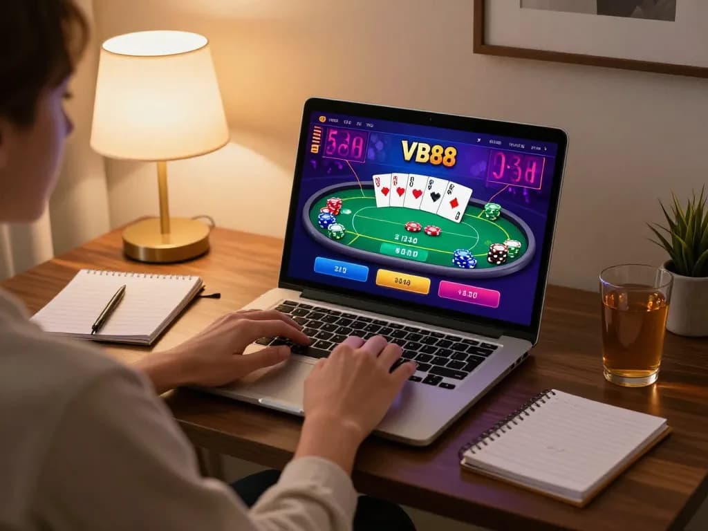 Engaging in online poker gameplay at VB88 with strategic insights and vibrant interface.