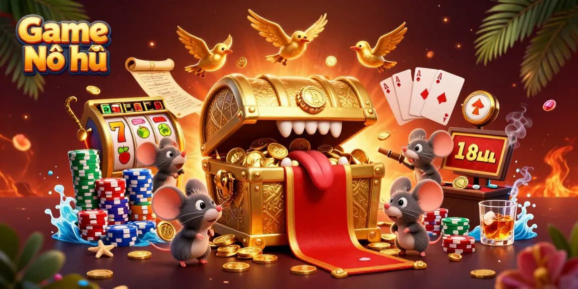 Play dynamic Game Nổ hũ with immersive slot themes and treasure elements in a rich casino atmosphere.