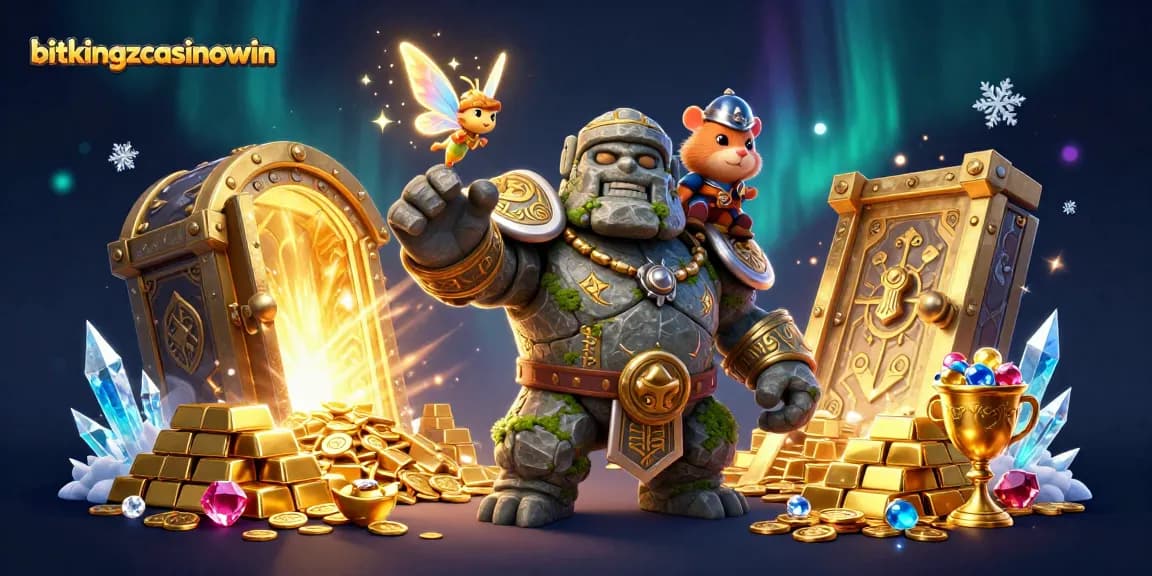 Entdecke die aufregende Welt von bitkingzcasinowin mit magischen Elementen und reichen Gewinnen.