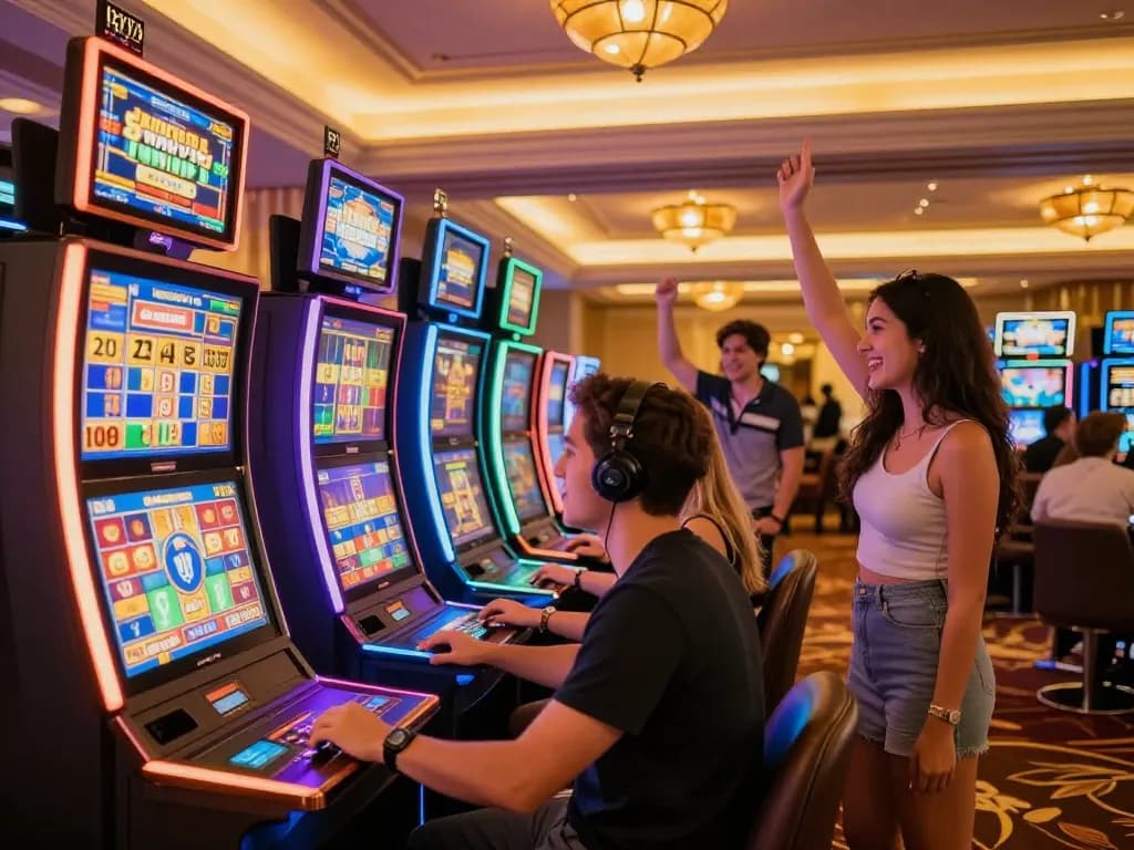 Sunwin mang đến trải nghiệm casino trực tuyến sống động với người chơi tham gia vào những máy slot hấp dẫn.