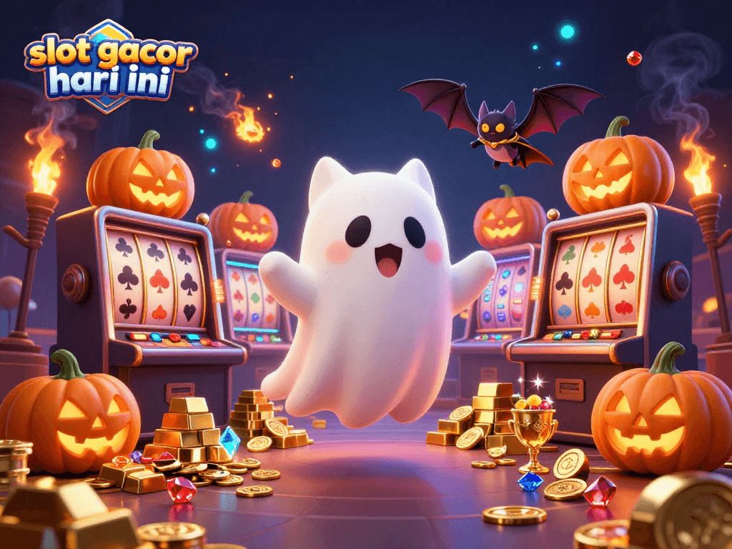 Experience thrilling wins at slot gacor hari ini with vibrant casino characters and glowing rewards.
