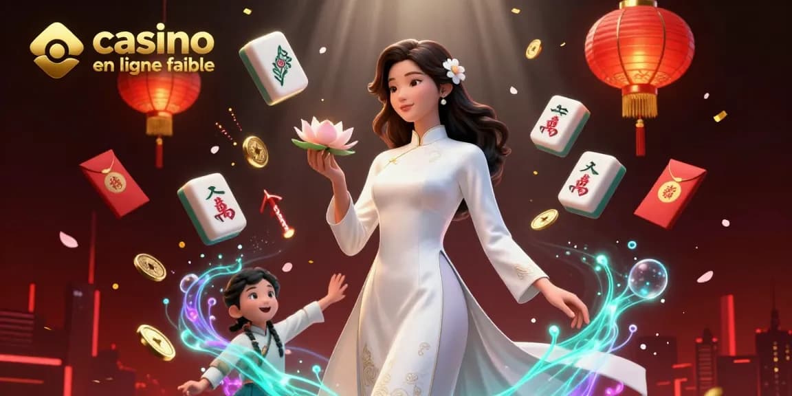 Découvrez l'attrait vibrant du casino en ligne fiable avec des éléments de jeu captivants dans une riche illustration 3D.