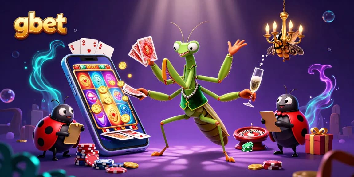 Experience thrilling gaming adventures at gbet with a vibrant casino atmosphere featuring engaging characters.