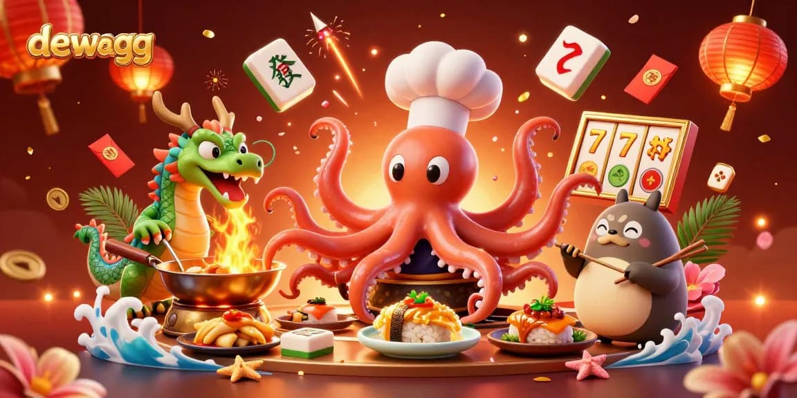Place bets and spin the reels at dewagg with a vibrant 3D casino scene showcasing excitement.