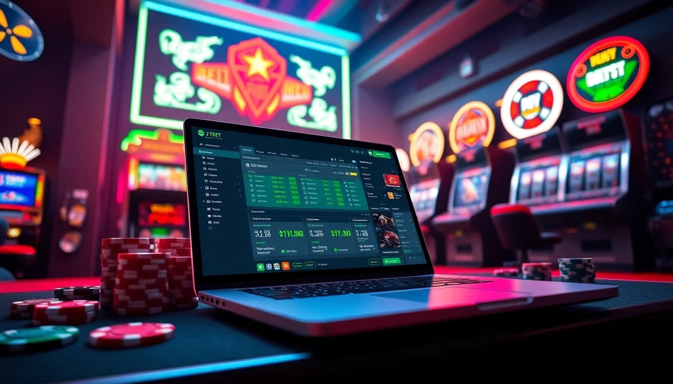 Experience the thrill of online betting with 77bet's vibrant gaming environment featuring modern gaming interfaces and casino elements.