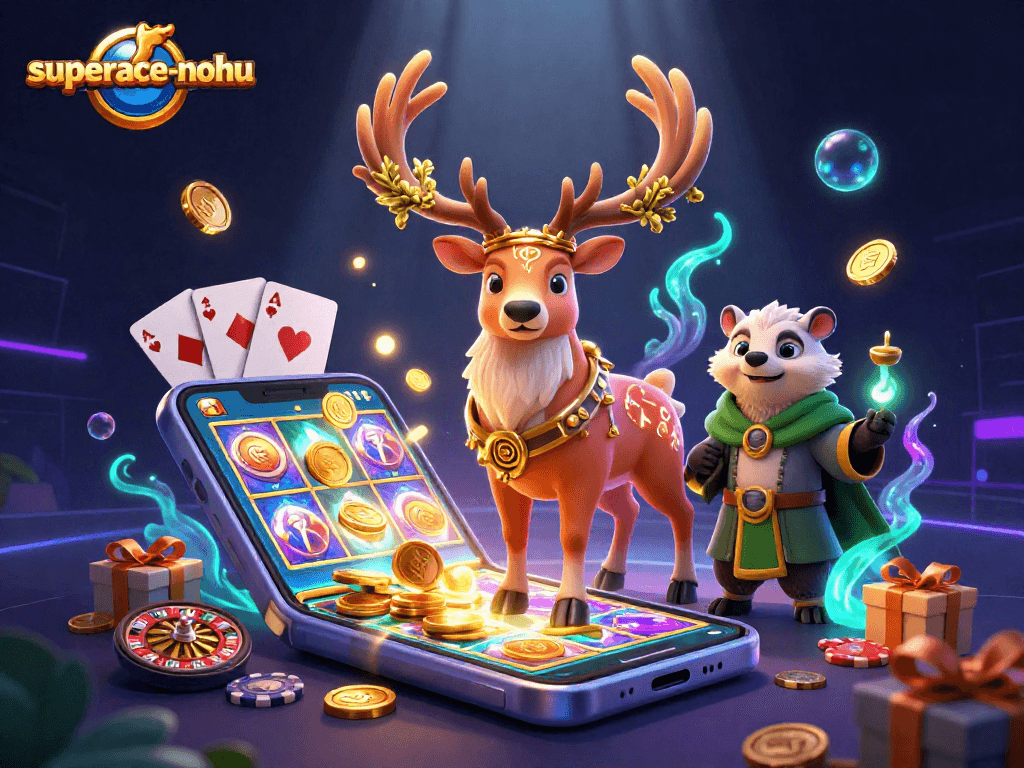 Engage in thrilling gameplay with superace-nohu featuring animated characters and dynamic casino elements.