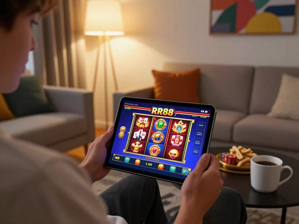 Engaging online gaming experience on RR88.navy, showcasing a player strategizing poker bets.