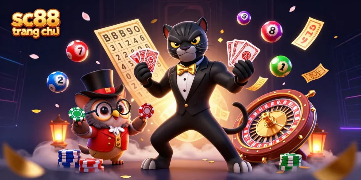 Experience thrilling gaming at sc88 trang chủ with elegant card dealers and lively casino elements.