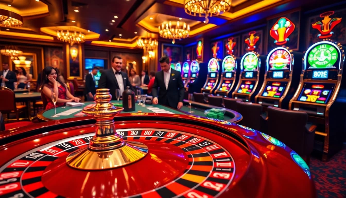 Experience thrilling roulette action at kg88 casino with stylish decor and vibrant gameplay.