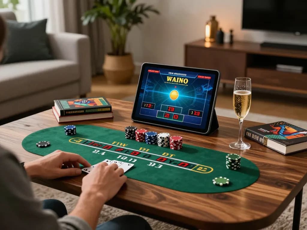 Engaging in a live dealer blackjack game on a tablet, sunwin strategies in action.