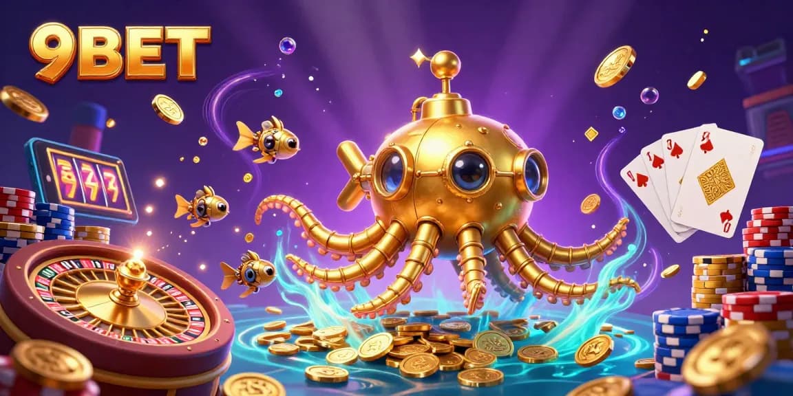 Experience thrilling gameplay with 9BET's vibrant underwater casino adventure.
