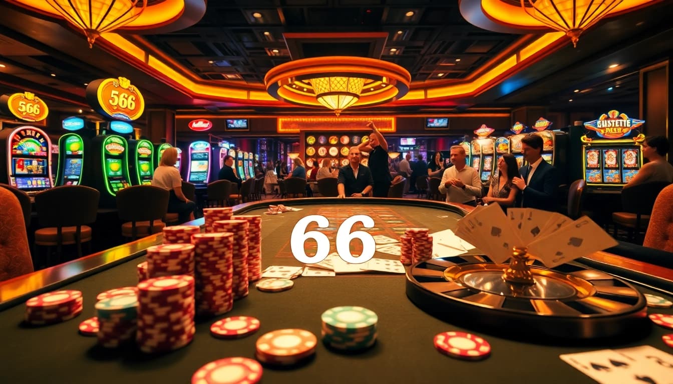 Experience the excitement of PG66 with vibrant casino tables and engaging gameplay.