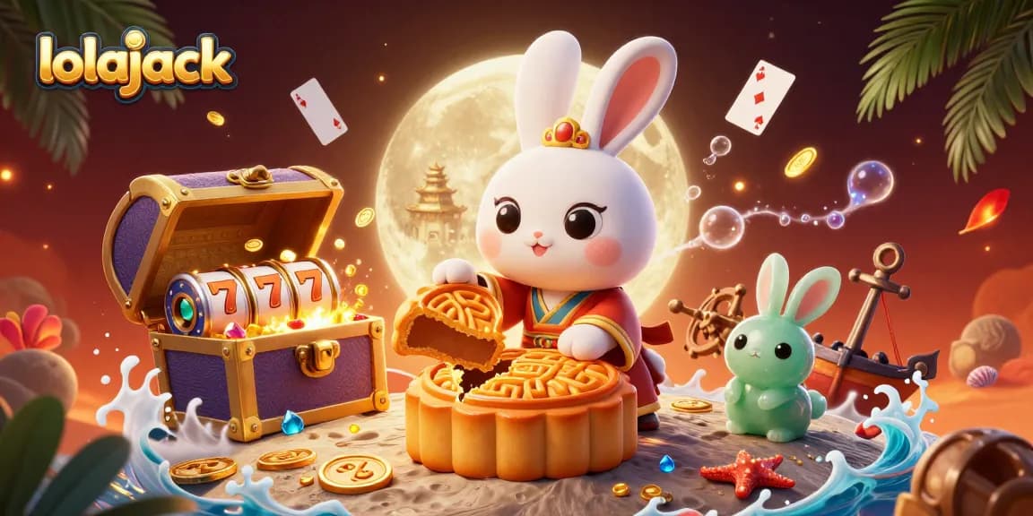 Experience the thrilling world of lolajack as the moon rabbit reveals poker chips inside mooncakes.