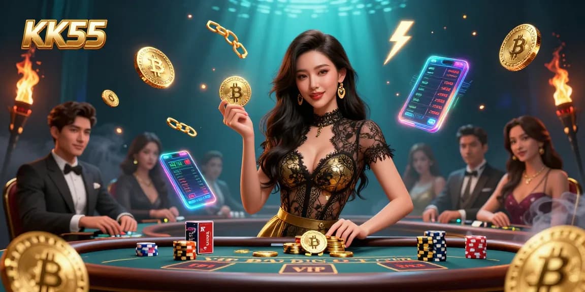 Win big at KK55 by enjoying thrilling VIP baccarat with a glamorous setting.