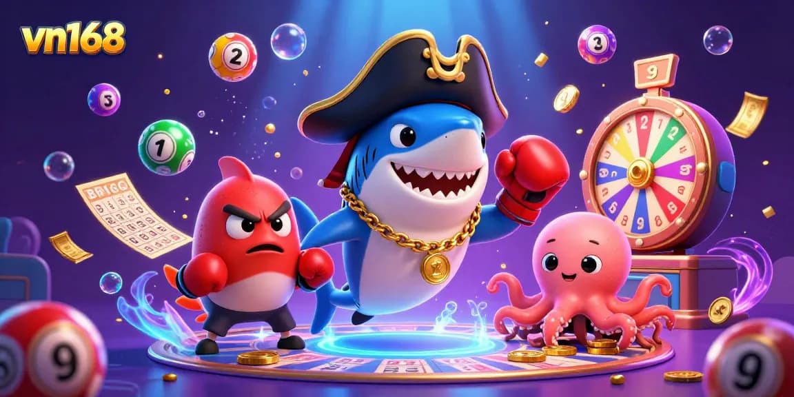 Experience thrilling gameplay at vn168 with vibrant casino elements and dynamic characters.