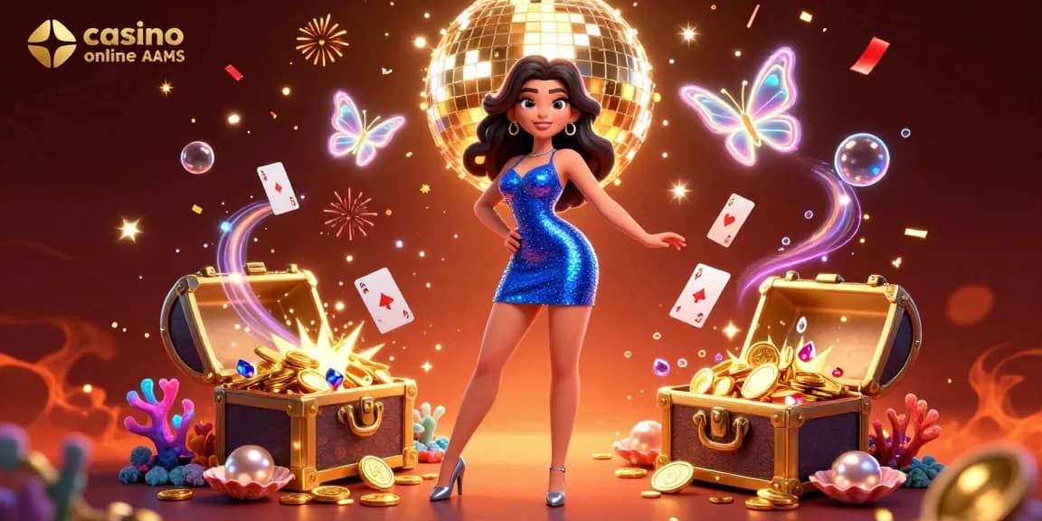 Immergiti nel vibrante mondo dei casino online non AAMS, caratterizzato da elementi di gioco dinamici e un'atmosfera di festa.