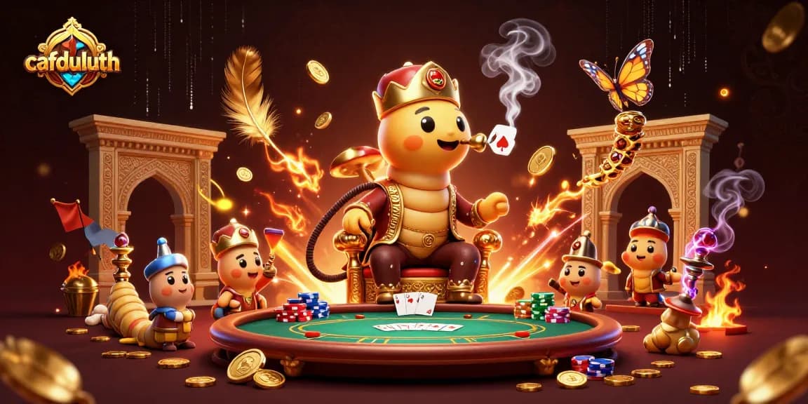 Experience the thrill of poker with cafduluth's vibrant 3D gaming illustration showcasing an exciting atmosphere and dynamic elements.