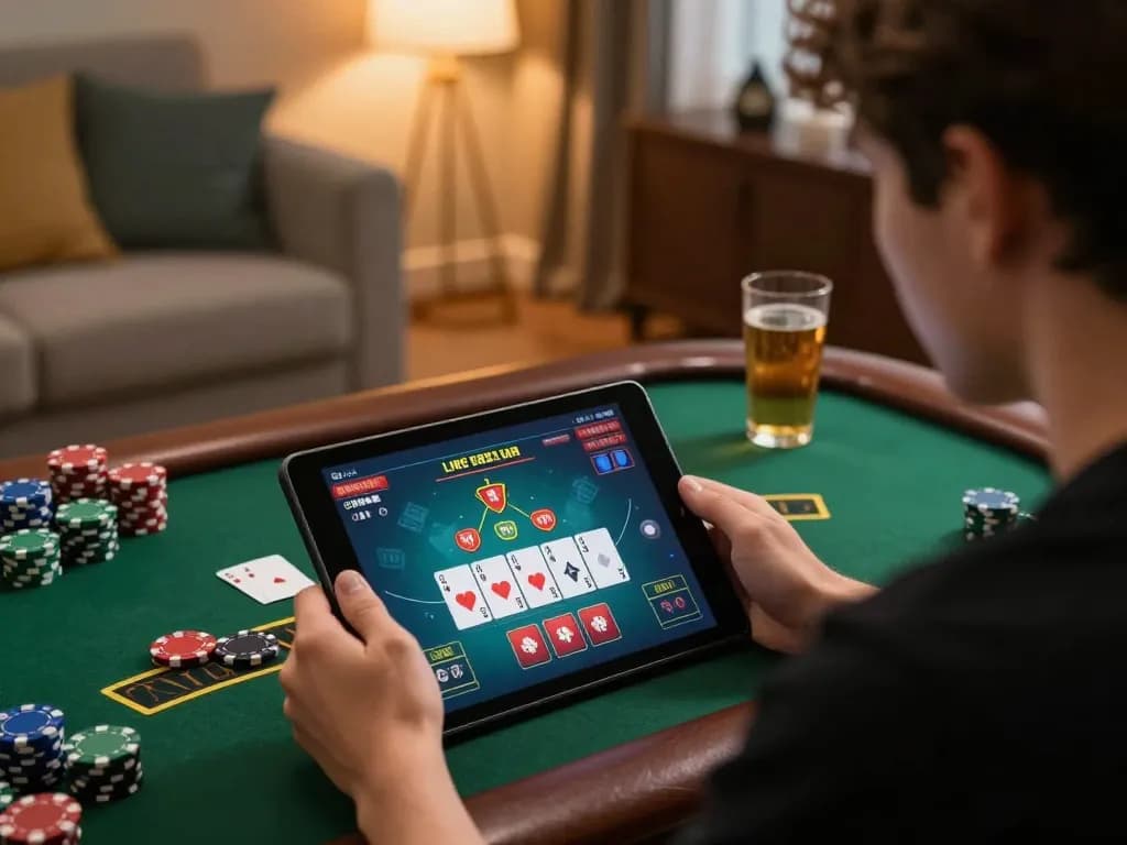 Engage in strategic gameplay at PUB88 with an exciting live dealer blackjack session on a tablet