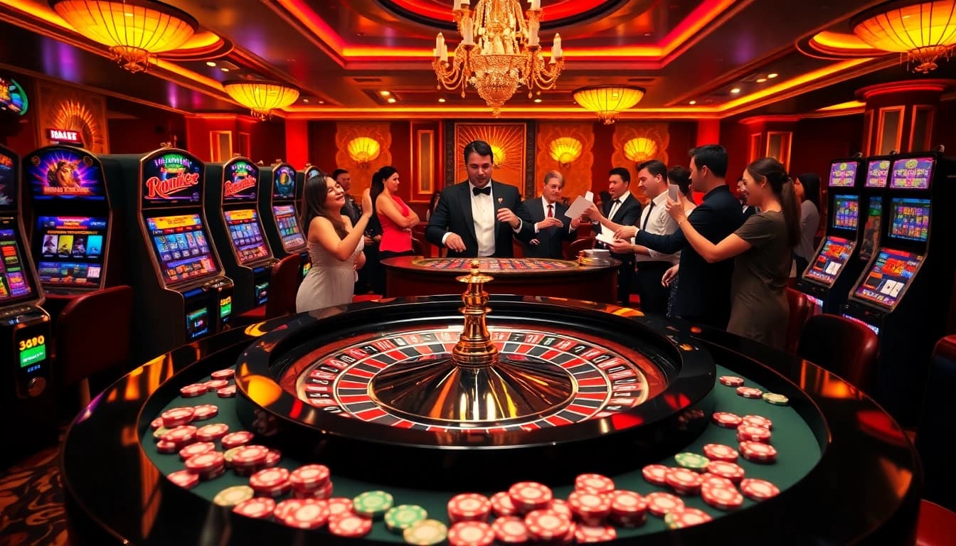 Experience thrilling gameplay at https://rr88.bar/ with vibrant casino tables and winning players.