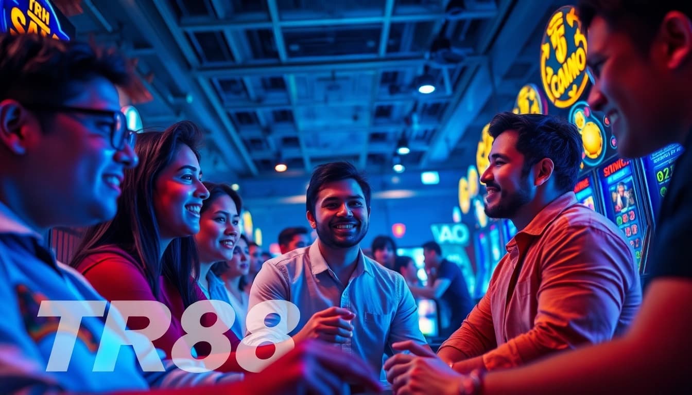 Experience the excitement of TR88 GAME with players immersed in online gaming adventures.