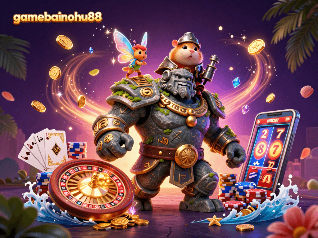 Engage with gamebainohu88: Explore thrilling treasures and vibrant visuals in this enchanting casino scene.
