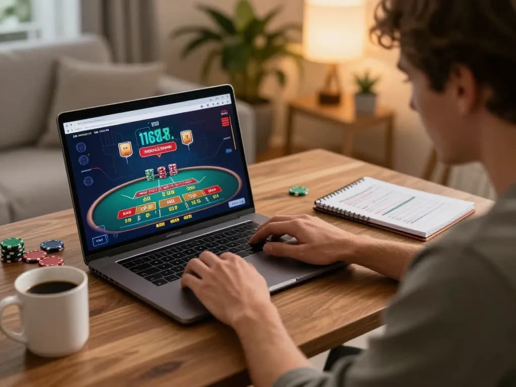 Engaging online casino gaming at https://sc88.charity/, showcasing a player strategizing at home.