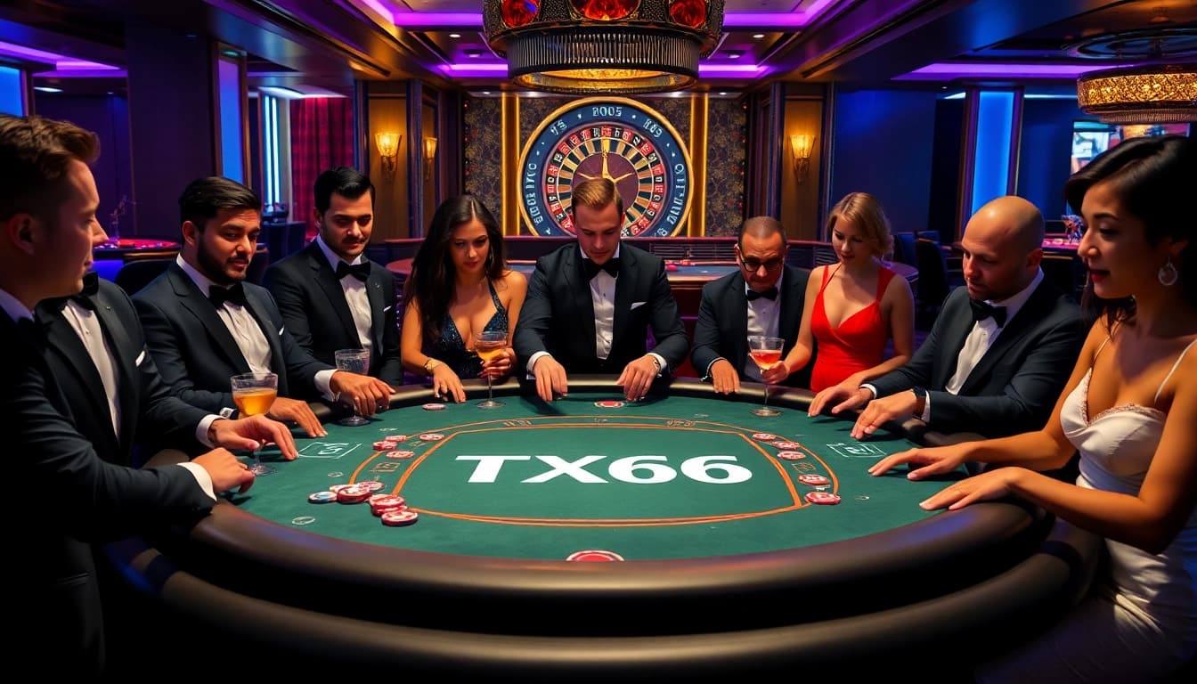 Experience high-stakes gambling at TX666 with thrilling poker and roulette excitement.