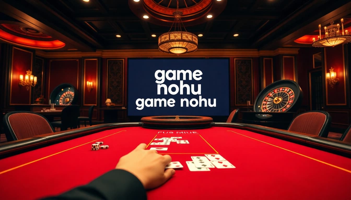 Experience the excitement of game nohu with a thrilling casino table and elegant gameplay elements.