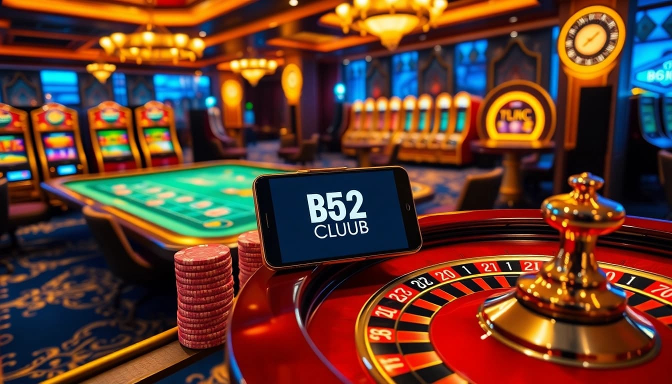 Engaging players in B52 Club online casino with vibrant virtual gaming interface and exciting elements.