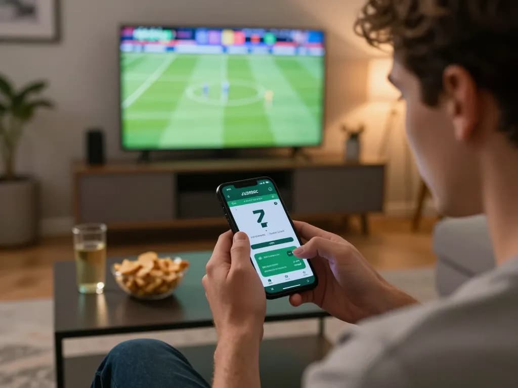 Engage in live sports betting with JUDIGSC app in a cozy setting, excitement and strategy combined.