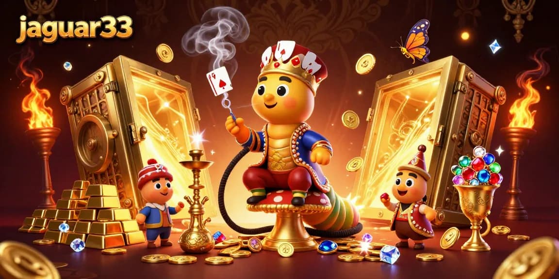 Play thrilling slot games at jaguar33 with an abundance of gold and celebratory symbols surrounding you.