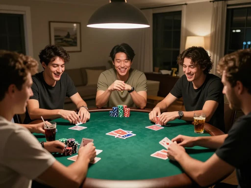 Pertemanan yang mengalami permainan intens dan kesenangan selama malam poker, menyoroti SN2121.