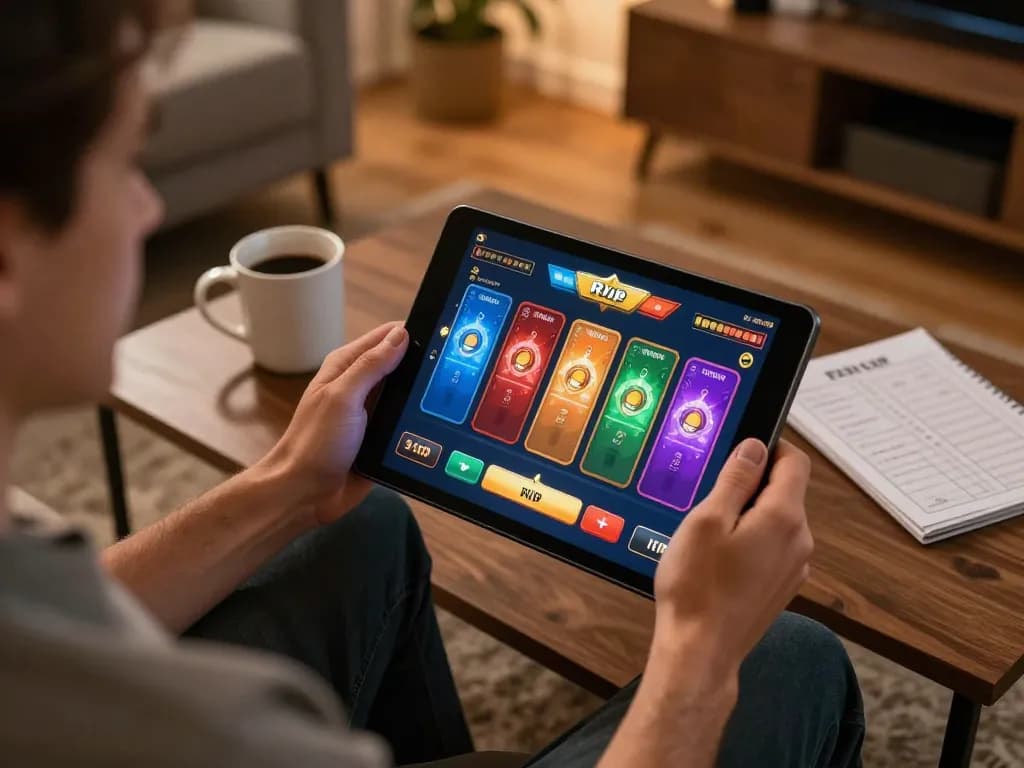 Engage with rik vip online gaming, showcasing players immersed in action with mobile interface.
