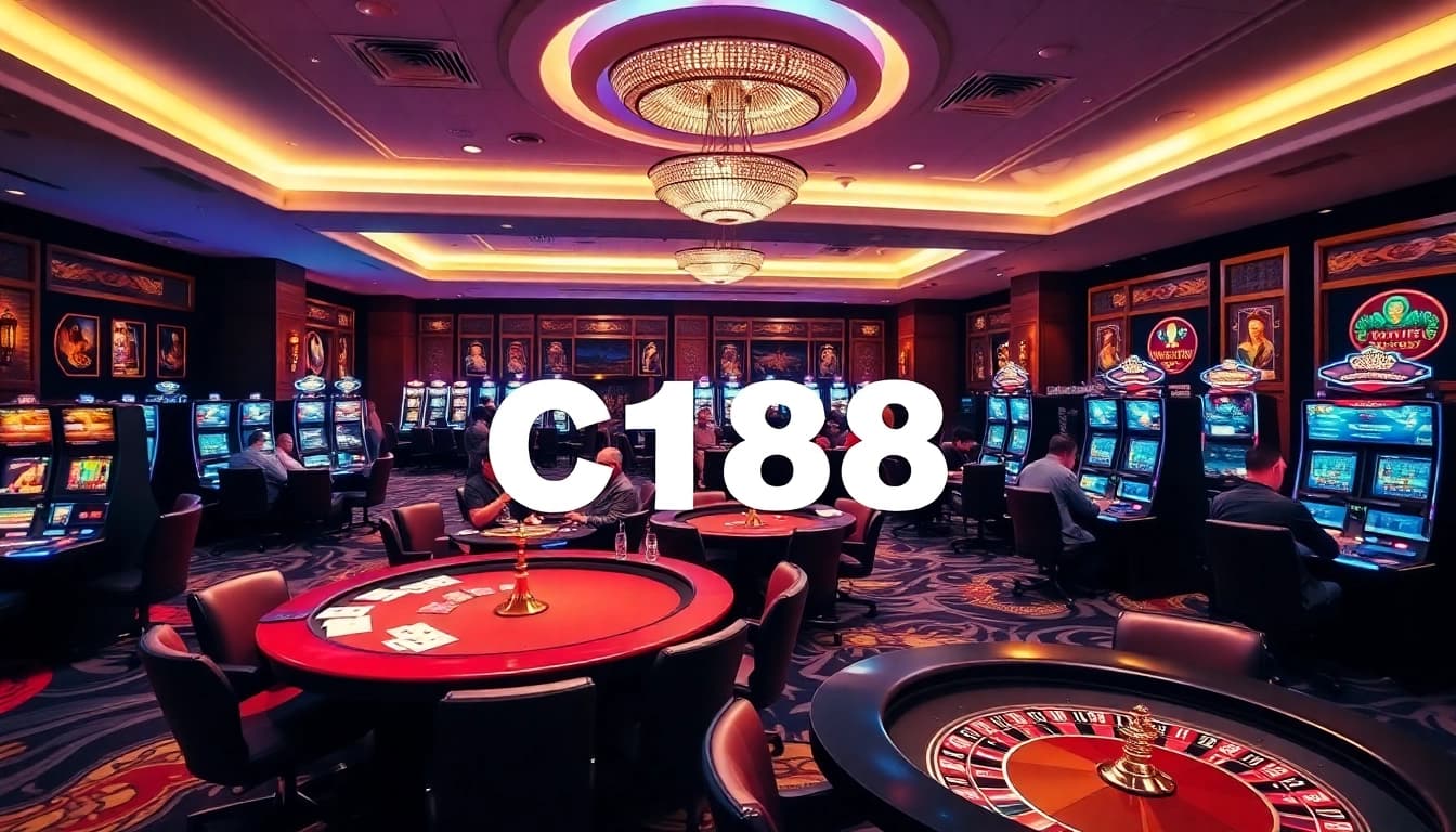 Experience excitement at C168 with high-stakes gaming on vibrant casino tables.