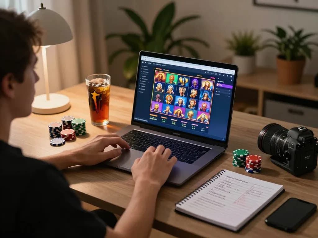 Playing Pragmaticplay slots on a laptop during an engaging online gaming session