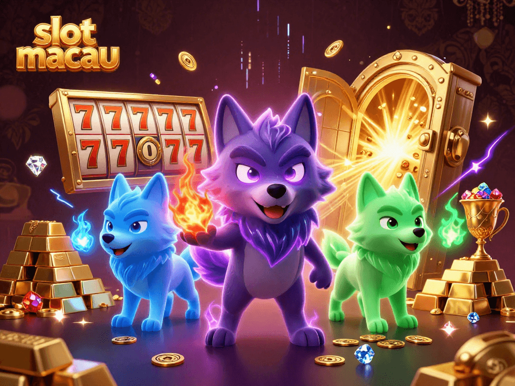 Experience thrilling wins at slot macau with mystical wolf characters and rich gold treasure.