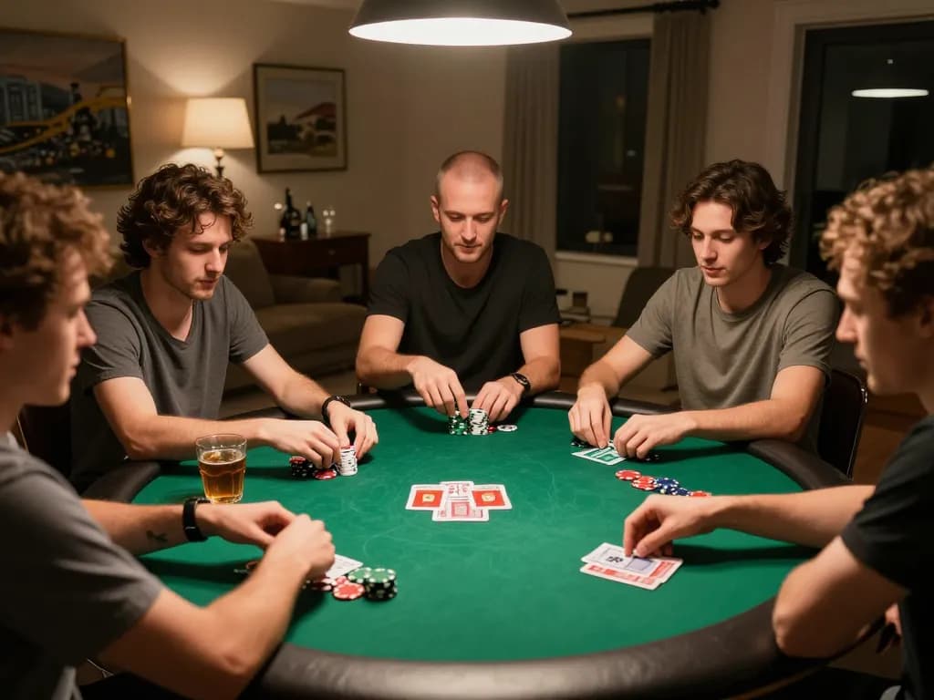 Join the excitement of a poker night with friends at megaplus88, featuring engaging gameplay and strategic fun.