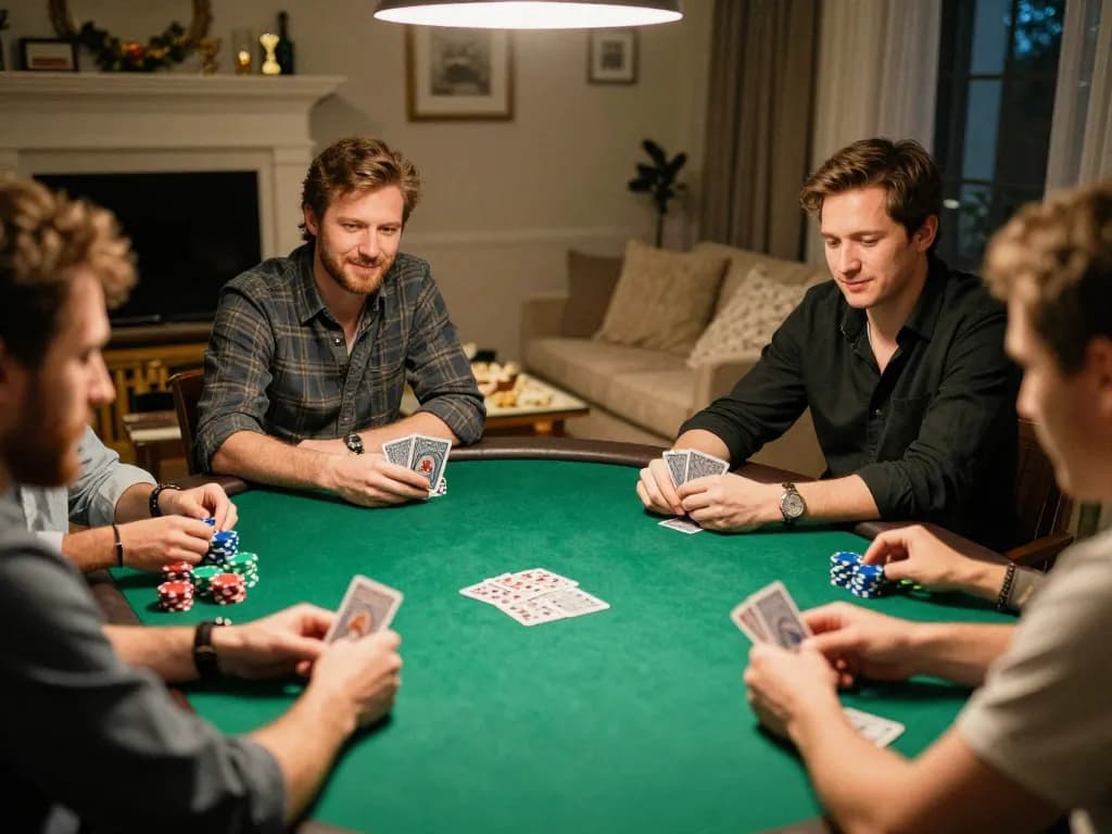 PH365 players enjoying a vibrant poker night with strategy and excitement in a cozy atmosphere