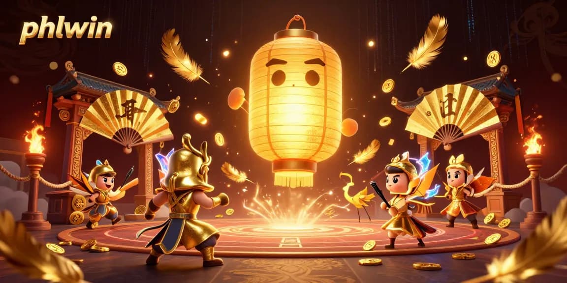 Experience thrilling gameplay at phlwin, featuring a golden lantern spirit in a vibrant casino scene.